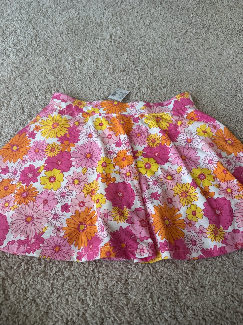 The Children's Place Floral Skort in Pink, Orange & Yellow